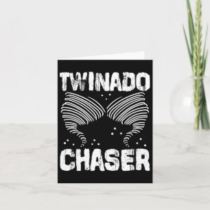 Chaser Funny Mom Dad Twin Parents  Card