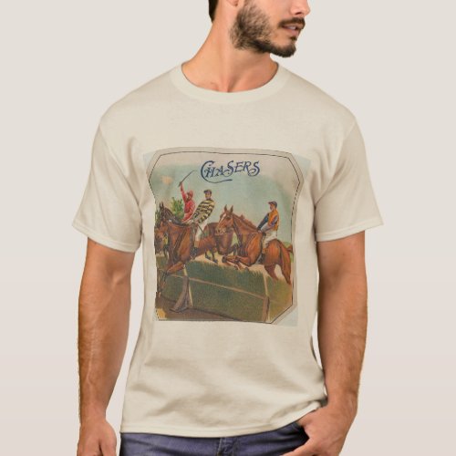 Chasers Vintage Horse Racing T_Shirt