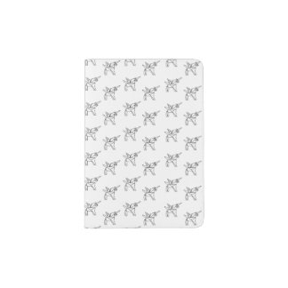 Chasin' Unicorns Geometric Crystal Unicorn Pattern Passport Holder