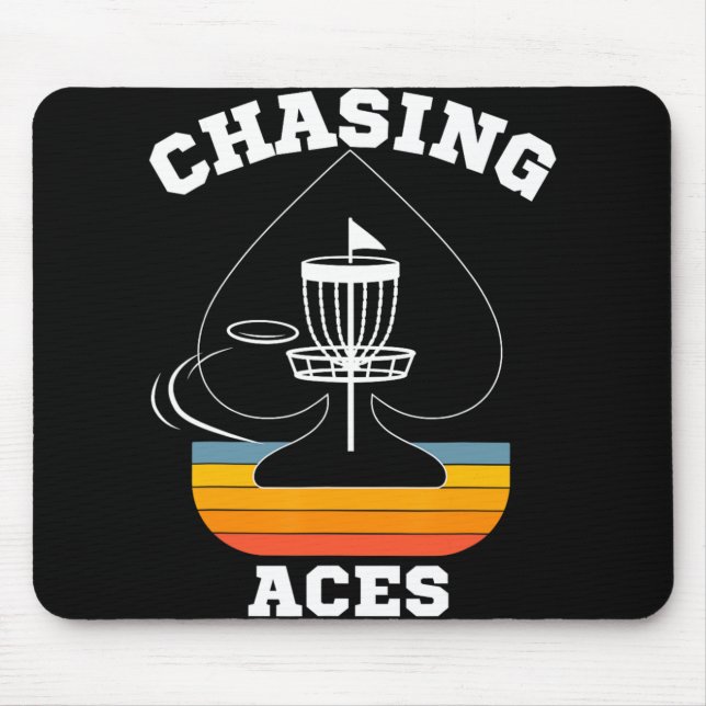 Chasing Aces Disc Golf Target Sports Apparel Men W Mouse Pad (Front)