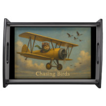 Chasing Birds Serving Tray