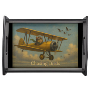 Chasing Birds Serving Tray