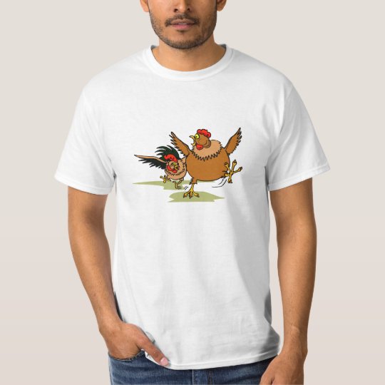 Chasing Chickens T-Shirt | Zazzle.com