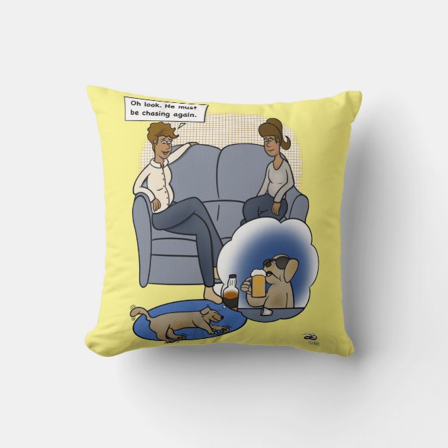 Chasing Dream Throw Pillow (Front)