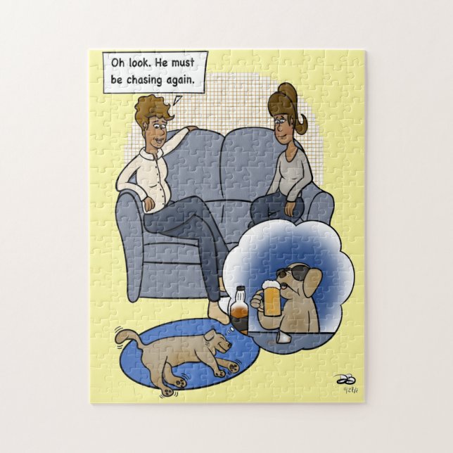 Chasing Dream Yellow Jigsaw Puzzle (Vertical)