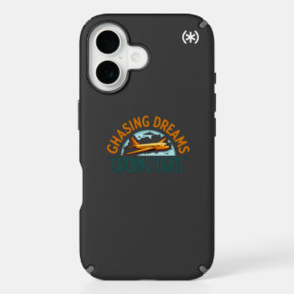 Chasing Dreams, Catching Flights iPhone 16 Case