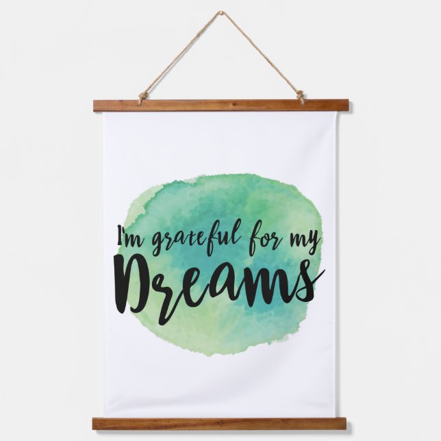 chasing dreams quotes for success motivation  hanging tapestry (Front)