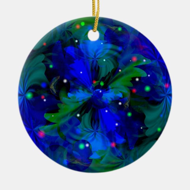 Chasing Fireflies Ceramic Ornament (Front)