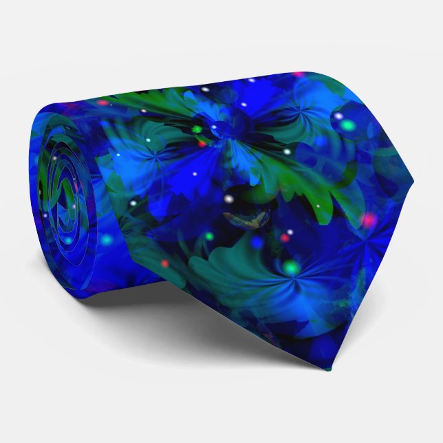 Chasing Fireflies cool modern abstract art Neck Tie (Rolled)