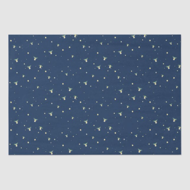 Chasing Fireflies Summer Nights Campfire Tissue Paper (Front)