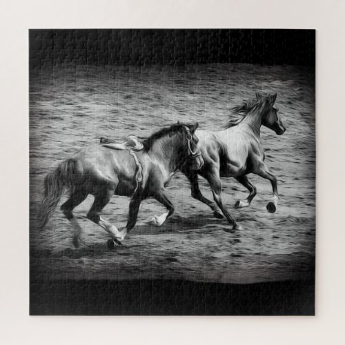 Chasing Freedom _ Equine Art  Jigsaw Puzzle