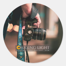 'Chasing Light Gallery' Classic Round Stickers