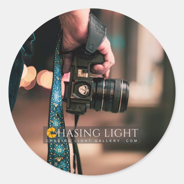 'Chasing Light Gallery' Classic Round Stickers (Front)