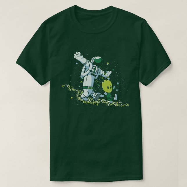 Chasing Stars  and Astronaut by Tobe Fonseca T-Shirt (Design Front)
