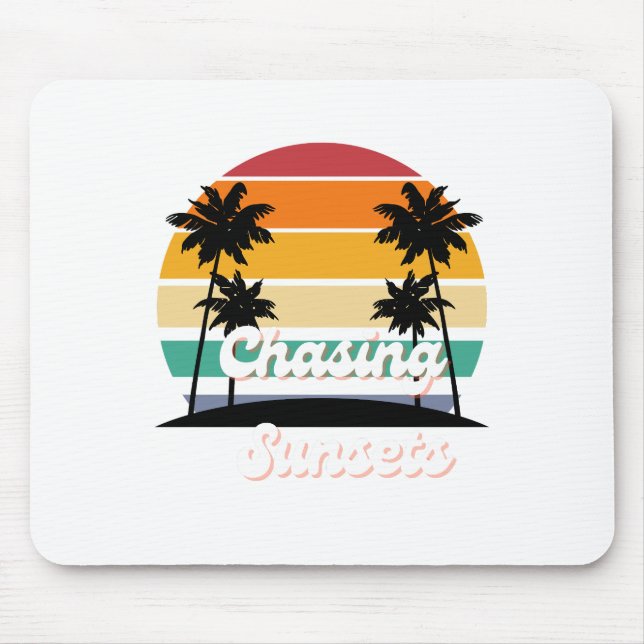 chasing sunset mouse pad (Front)