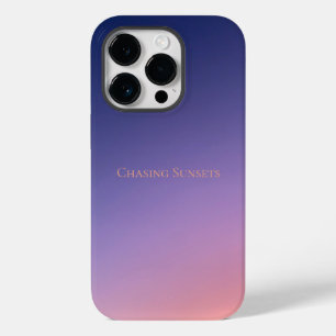 Chasing Sunsets Aesthetic Purple and Pink Gradient Case-Mate iPhone 14 Pro Case