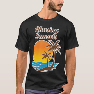 Chasing Sunsets | Aesthetic Sunset Lover Gift T-Shirt