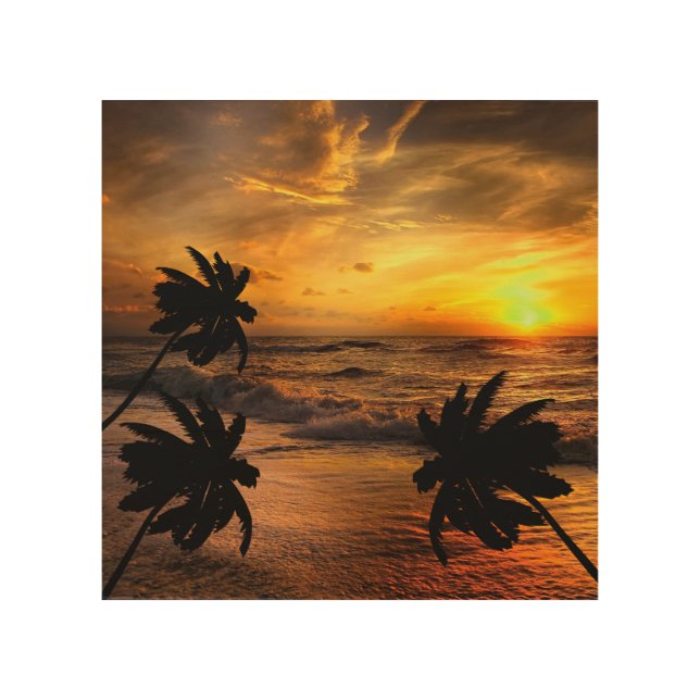 CHASING SUNSETS OCEAN SCENERY NATURE   WOOD WALL ART (Front)
