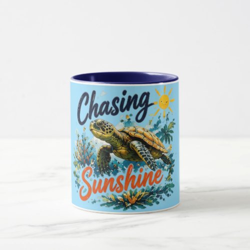 Chasing Sunshine | Cute Summer Graphic  Mug