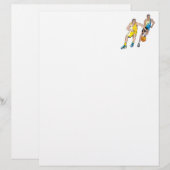 Chasing the basketball (Front/Back)