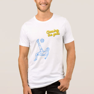 Chasing the Goal Motivational Sports Design for Tri-Blend Shirt