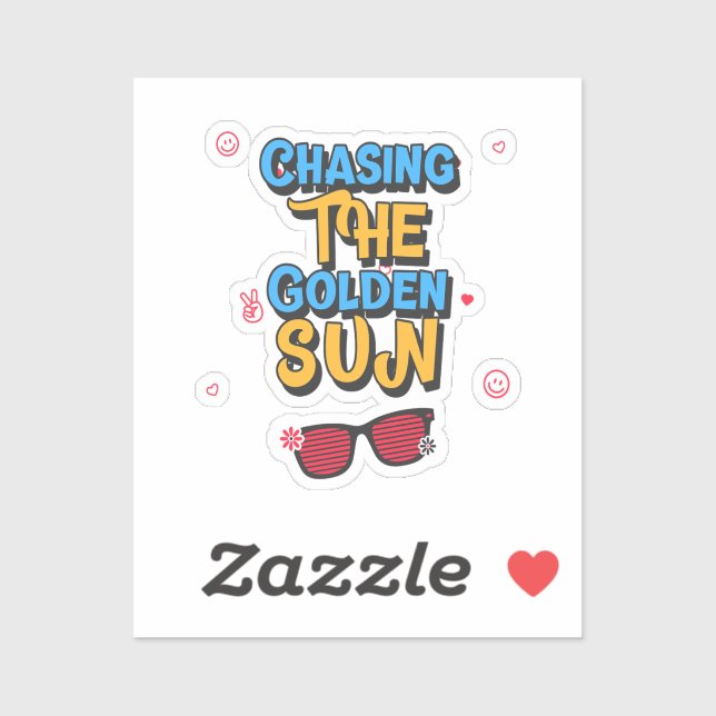 Chasing the Golden Sun Sticker (Sheet)
