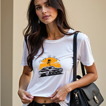 Chasing the Horizon Vintage Muscle Car Sunset