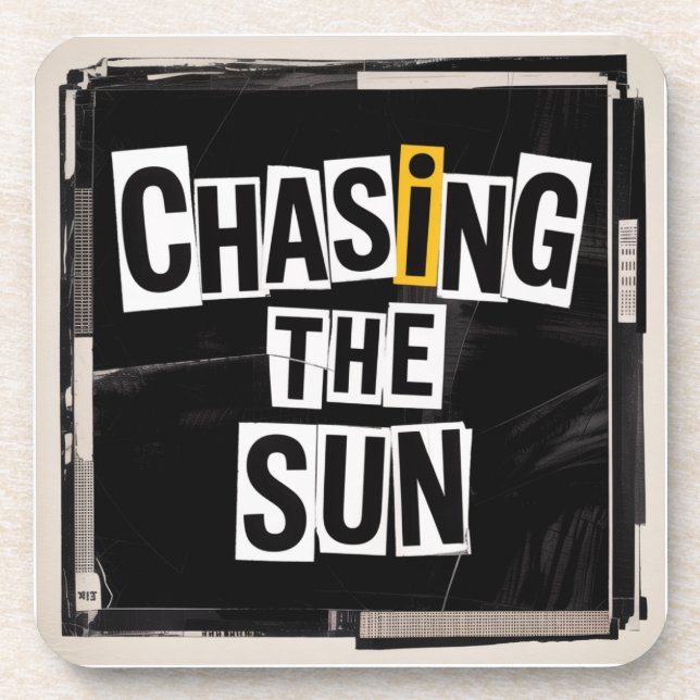 Chasing The Sun Beverage Coaster (Front)