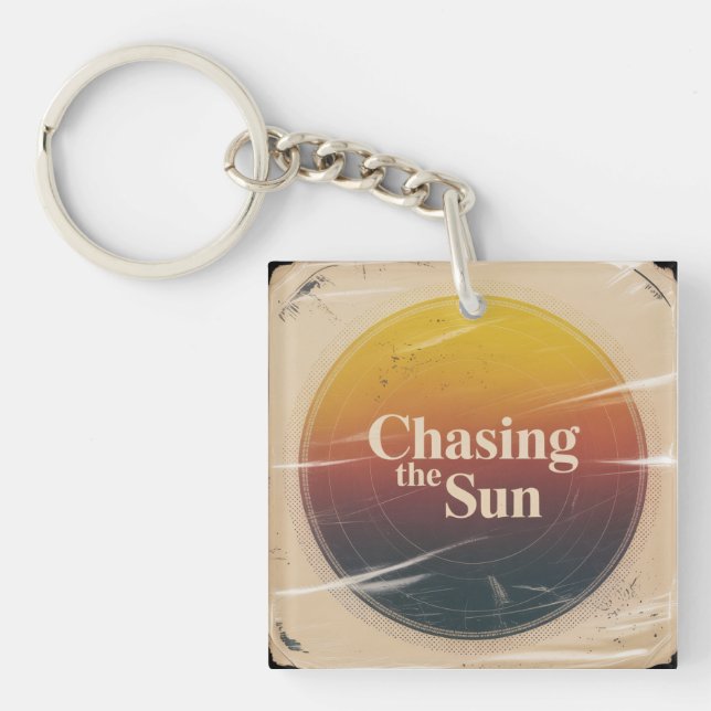 Chasing The Sun Keychain (Front)
