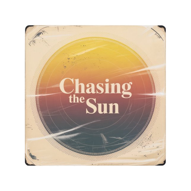 Chasing The Sun Metal Print (Front)