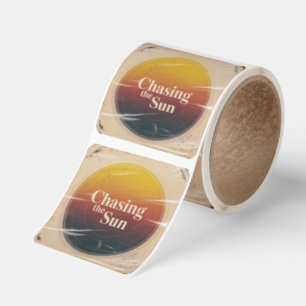 Chasing The Sun Square Sticker