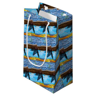Chasing the Sunset Painting by Alfred Fox Small Gift Bag