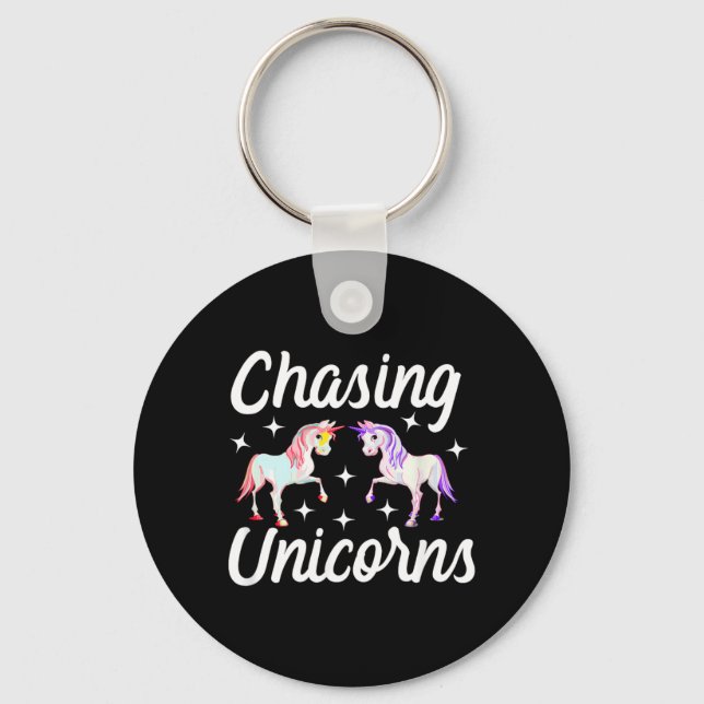 Chasing Unicorns Magical Keychain (Front)