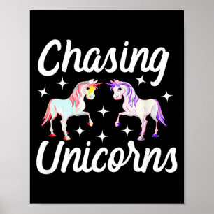 Chasing Unicorns Magical Poster