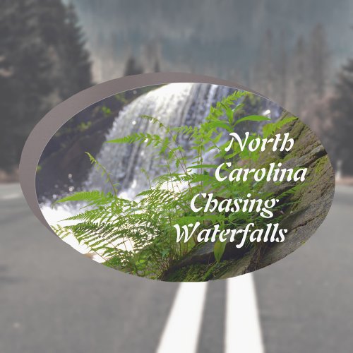 Chasing Waterfalls North Carolina Mountains Photo  Car Magnet