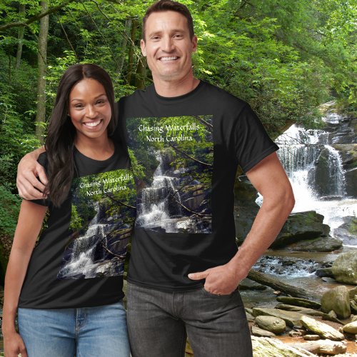 Chasing Waterfalls North Carolina Mountains Photo T_Shirt