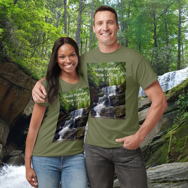 Chasing Waterfalls North Carolina Mountains T-Shirt (Creator Uploaded)