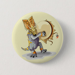 Chasmosaurus Dancing A Shaman Ritual Button