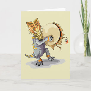 Chasmosaurus Dancing A Shaman Ritual Card