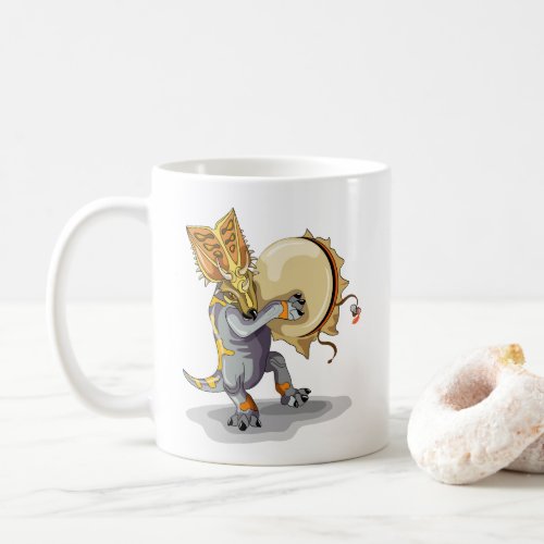 Chasmosaurus Dancing A Shaman Ritual Coffee Mug