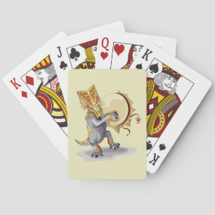 Chasmosaurus Dancing A Shaman Ritual Poker Cards