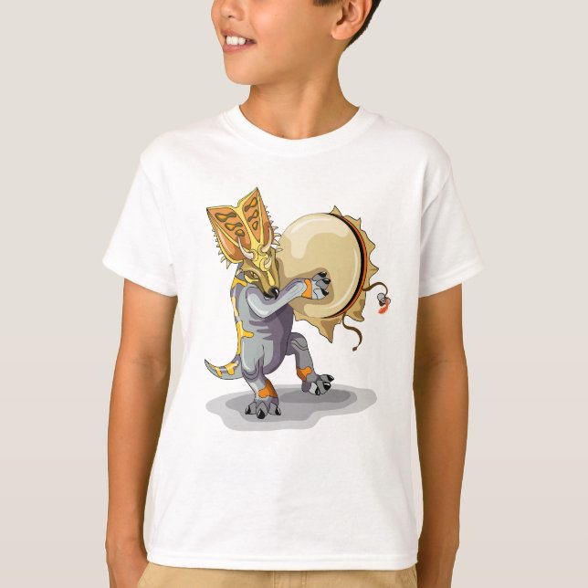 Chasmosaurus Dancing A Shaman Ritual T-Shirt (Front)