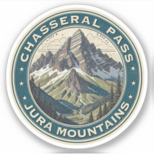 Chasseral Pass Alpine Road: Switzerland trip Sticker