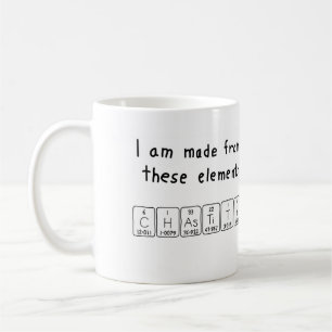 Chastity periodic table name mug