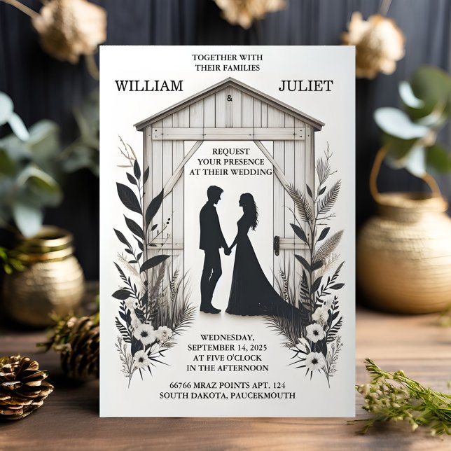 Chat Garden Floral Spring Wood Boho Rustic Wedding Invitation (Creator Uploaded)