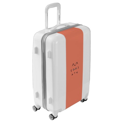 Chat GPT AI Suitcase Peach White