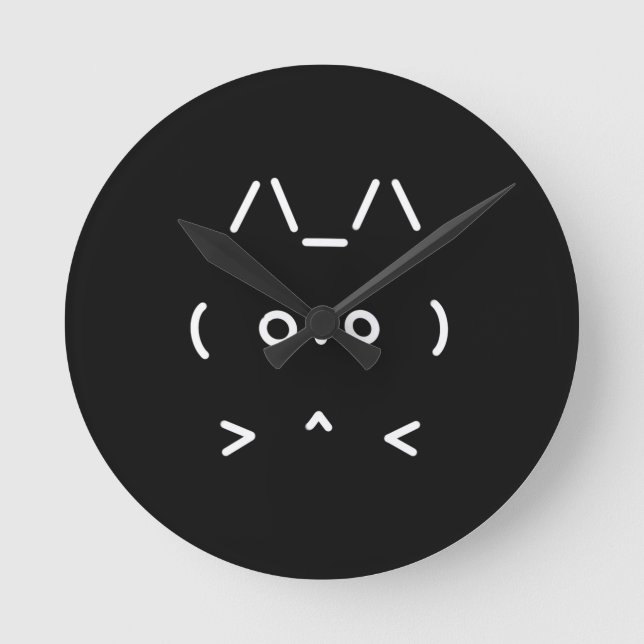 Chat GPT High-Tech AI Wall Clock - black (Front)