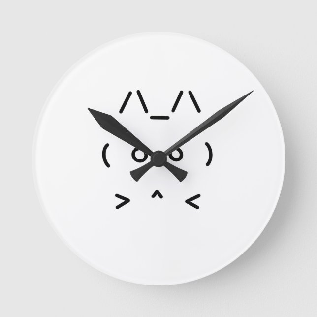 Chat GPT High-Tech AI Wall Clock - white (Front)
