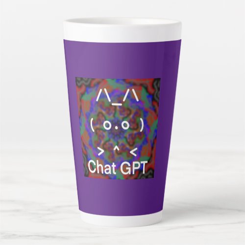 Chat GPT Latte Mug Purple