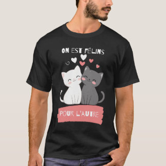 Chat in love Feline Vibes T-Shirt
